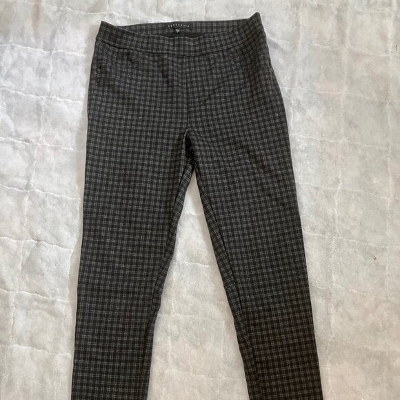 Sanctuary Jean Leggings, size small, grey on black plaid - Picture 1 of 6